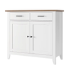 Kitchen Sideboard Cabinet Drawers Shelves Freestanding Storage Unit White Black