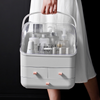 XLarge Cosmetic Skincare Organiser Tabletop Make-Up Storage Case 2 Drawers Box