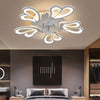 Ceiling Fan Light LED 3-Color Dimmable Chandelier Lamp W/ Bluetooth APP Control