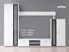 Modern BENTLEY Living Room Furniture Set TV Entertainment Unit Glass