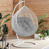 Hanging Egg Chair Rattan Outdoor Indoor Patio Garden Swing Chairs With Cushion