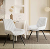 Velvet Dining Chairs Padded Set of 1/2 Metal Legs Kitchen Home Office Multicolor