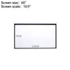 Pull Down Manual Projector Screen Ceiling Wall Mount 4:3/ 16:9 Home Office Movie