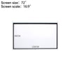 Pull Down Manual Projector Screen Ceiling Wall Mount 4:3/ 16:9 Home Office Movie