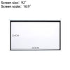 Pull Down Manual Projector Screen Ceiling Wall Mount 4:3/ 16:9 Home Office Movie