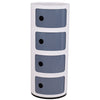 Round Storage Unit Bathroom Cabinet Chest Cupboard Side Table Vintage Postbox UK