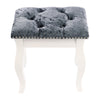 Dressing Table Stool Makeup Vanity Chair Soft Seat Bench Velvet Piano Bar Stools