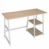 Computer Desk Writing Study Gaming Table w/ Bookshelves Workstation Home Office