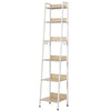 6 Tiers Bookshelf Ladder Display Storage Shelving Kitchen Plant Unit with Hook