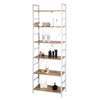 6 Tiers Stand Shelf Storage Rack Unit Bookshelf Display Plant Shelving MDF Metal