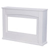 34" Electric Fireplace LED Log Fire Flame White Fire Surround Mantlepiece Heater