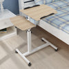 Adjustable Height Large Over Bed Chair Table PC Computer Laptop Workstation Cart