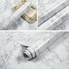 Kitchen Contact Paper Glossy Marble Wallpaper Sticker Cabinet Furniture Covering