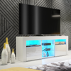 TV Unit Cabinet | TV Stand 145cm | Sideboard with High Gloss Doors | Free LED