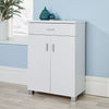 Venetia 2 Door 1 Drawer Wooden Oak Shoe Storage Cabinet Rack Stand Cupboard