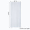 2M Folding Door Single Panel PVC Plastic Sliding Door Indoor Closet Room Divider