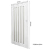 2M Folding Door Single Panel PVC Plastic Sliding Door Indoor Closet Room Divider
