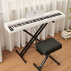 ♬Mustar 88 Key Semi Weighted Digital Piano Portable Keyboard Stool Chair