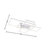 Modern LED Ceiling Light Fixture Flush Mount Chandelier Pendant Lamp Living Room