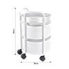 Mobile Metal Kitchen Rotating Storage Trolley Cart Utility Vegetable Shelf Rack