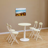 Modern Bistro Coffee Bar Table Kitchen Dining Stand Chairs Round Square Wood Top