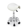 Saddle Rolling Salon Stool Hydraulic Lift Swivel Barber Tattoo Chair White Black