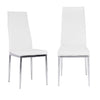 Metal Frame Dining Chair Set of 2 4 6 PU Leather Chairs Kitchen Dinner Seat New