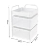 Mobile Metal Kitchen Rotating Storage Trolley Cart Utility Vegetable Shelf Rack