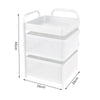 Mobile Metal Kitchen Rotating Storage Trolley Cart Utility Vegetable Shelf Rack