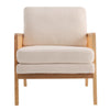 Modern Accent Fabric Chair Single Sofa Upholstered Rattan Armchair Living Room
