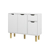 Sideboard Dining Room Wood Storage Cabinet Cupboard with 2 Doors 2 Drawers NEW