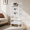 5 Tier Metal Kitchen Trolley - 4×360° Casters Rolling Storage Cart for Laundry