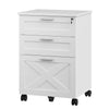 Mobile Filing Cabinet, File Cabinet with 3 Drawers Lockable Documents Storage