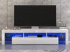 Panana Modern Large TV Unit Stand TV Cabinet High Gloss Front with LED Lights