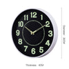 30cm Luminous Wall Clock Bedroom Kitchen Clock Quartz Sweep Movement Home Office