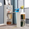 Computer Desk Bookshelves Workstation Corner Study Table Storage Combo