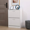 SHOE CABINET 2 DRAWER STORAGE CUPBOARD RACK SHELF FOOTWEAR ORGANISER SHOE STAND