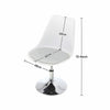 Breakfast Bar Stools Faux Leather Swivel Gas Lift Kitchen Pub Chairs Chrome Base