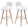 2x Breakfast Bar Stools Home Kitchen Pub Bar Stool With Footrest High Bar Chair