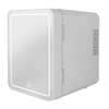 4L Mini Fridge with Light Mirror Portable Cooler Warmer Table Top Bedroom Makeup
