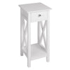 Wooden Telephone Table Plant Stand Bedside Hall Lamp Unit Side Drawer Shelf Desk