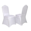 10-100x Spandex Stretch Wedding Chair Cover Shiny Metallic Glitter Covers Party