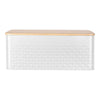 Large Bread Bin with Bamboo Lid Chopping Board Kitchen Storage Loaf Container