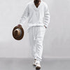 Men's Sweatsuits Knit Sweatshirt Tracksuit Sets Pants Jogging Suits 2 Piece UK