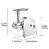 KOMORE Electric Meat Grinder Manual Kitchen Tool with Auto Power-Off