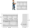 Kids Toy Storage Organizer Children Bookshelf w/ Storage Cubbies Shelf Toddler