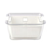 Fridge Organizer Veg Fruit Boxes Drain Basket Kitchen Storage Containers Pantry