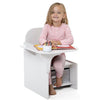 2 in 1 Children Chair Desk with Storage Bin Arts Craft Snack Toddler Kids Mysize