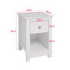Wooden Small Side Table Slim Narrow Night Stand Bedside Drawer Storage Cabinet
