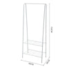 Tidy Clothes Rail Hanger Garment Hanging Rack Display Shelf Shoes Storage Stand